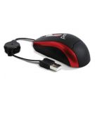 Mouse Optico USB Retratil  - Vermelho