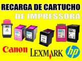 Recargas de Cartuchos HP, Canon e LexMark