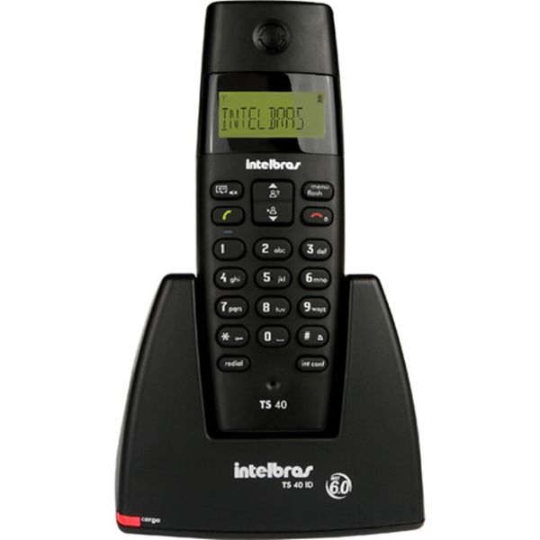 Aparelho Telefone S/Fio TS40 ID Chamada Intelbras Preto - 01362
